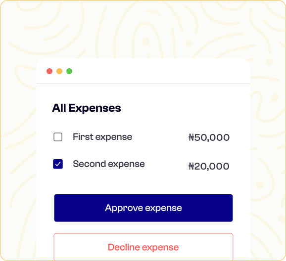 Expense management