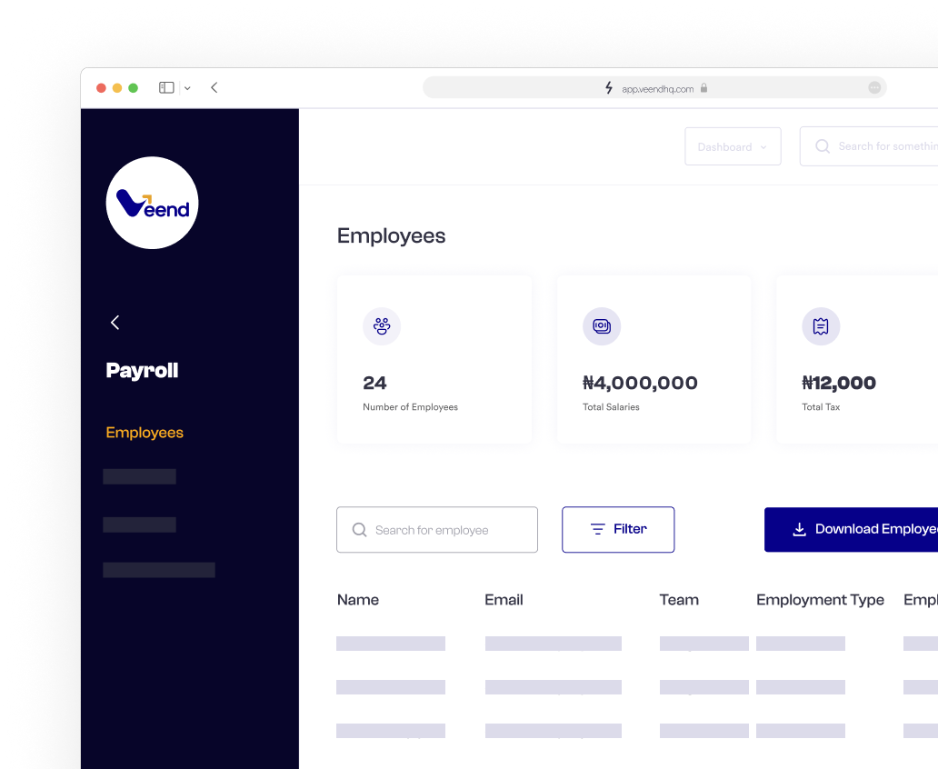 Payroll Dashboard